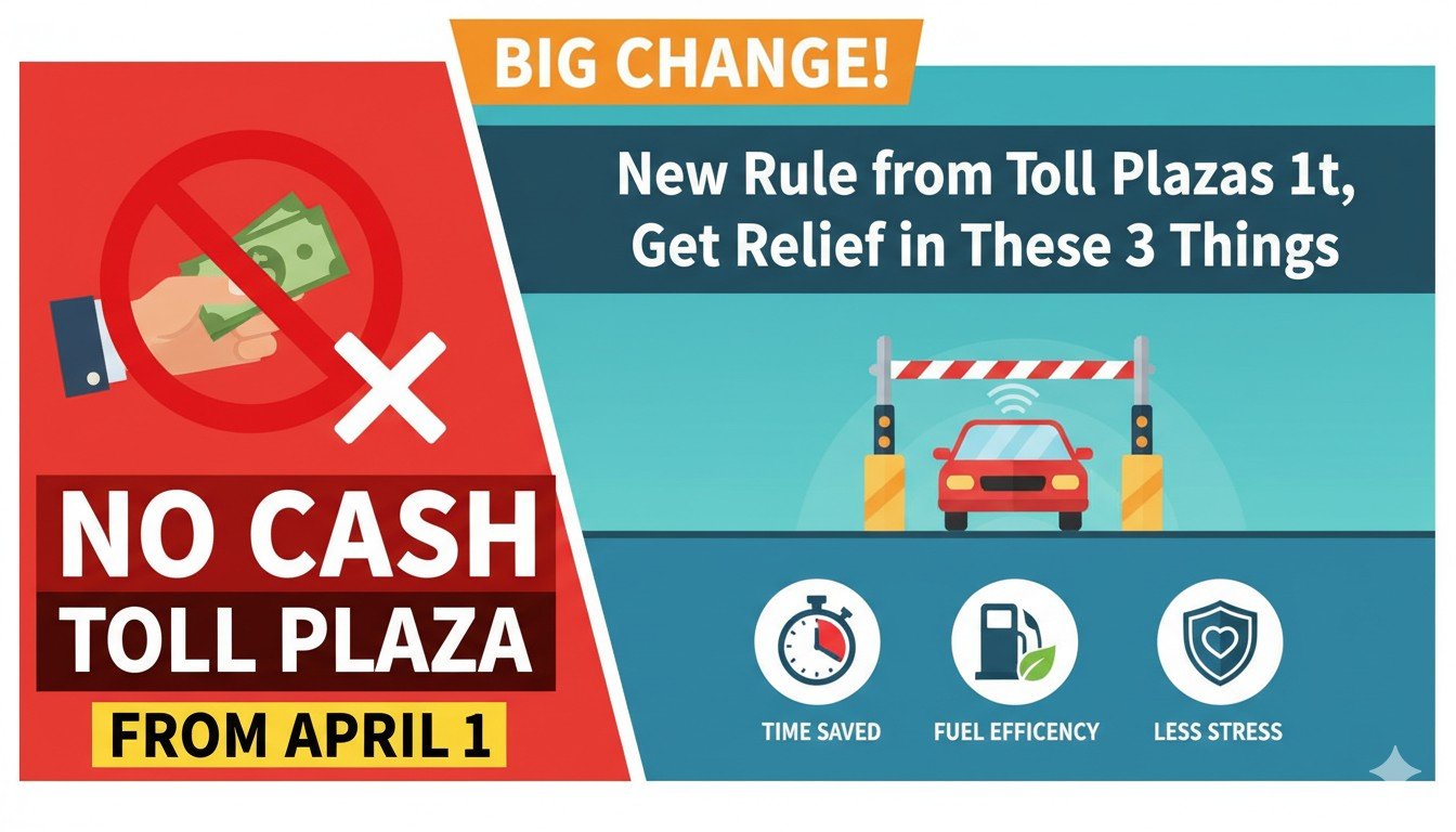 भारत के टोल प्लाजा पर FASTag और UPI पेमेंट का बोर्ड