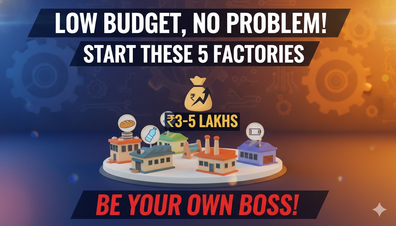 Alt Text for featured image : 3-5 लाख रुपये में शुरू होने वाली छोटी फैक्ट्रियां, अगरबत्ती मशीन और प्रोडक्ट्स