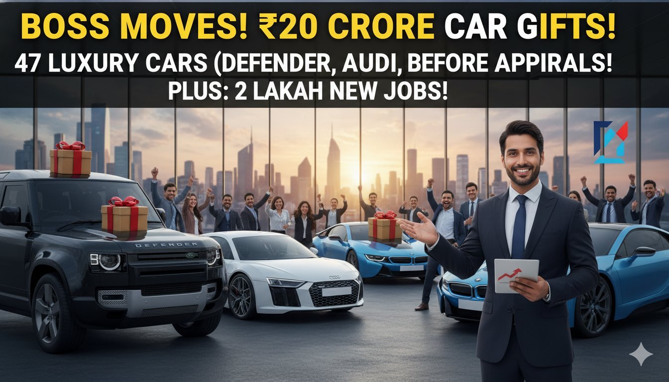 केरल की हाइलाइट ग्रुप द्वारा कर्मचारियों को गिफ्ट की गईं लग्जरी कारें, जिसमें रेंज रोवर, ऑडी Q8 और लैंड रोवर डिफेंडर शामिल