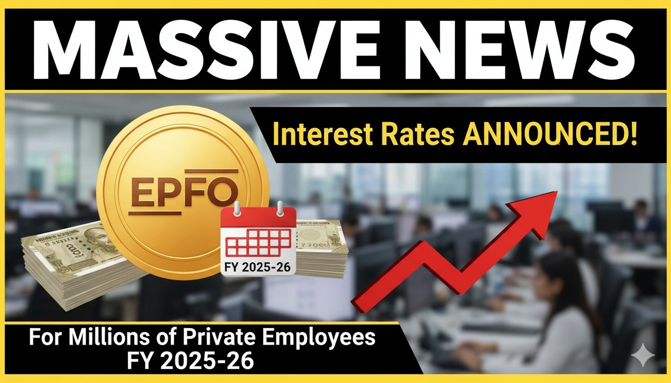 EPFO ने वित्त वर्ष 2025-26 के लिए PF पर 8.25% ब्याज दर घोषित की