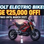 Revolt Motors electric motorcycles with discount offer up to 25000 rupees till 31 March 2026
