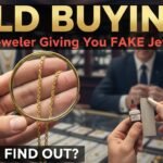 नकली और असली सोने के गहनों की जांच, BIS हॉलमार्क और HUID कोड दिखाते हुए
