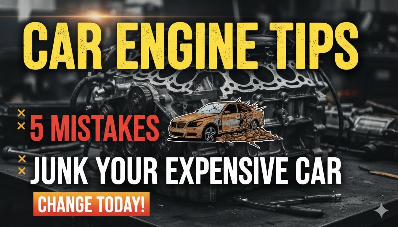 कार इंजन की आम गलतियां जो महंगी कार को कबाड़ बना सकती हैं, मेंटेनेंस टिप्स के साथ इंजन क्लोजअप इमेज